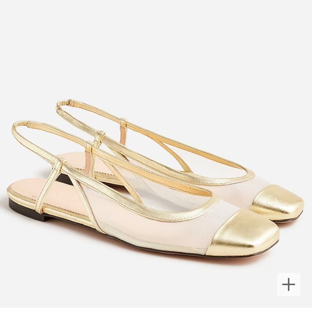 J. Crew Anya Slingback Flats. Size 9.5. P750/A482
